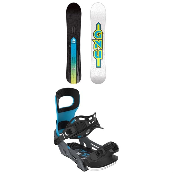 GNU - Antigravity C3 Snowboard + Bent Metal Bolt Snowboard Bindings 2025