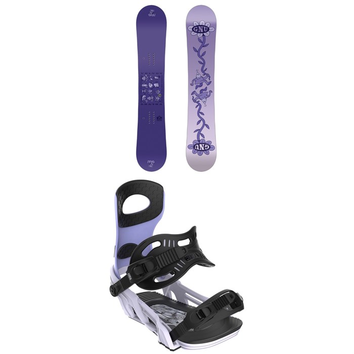 GNU - Asym Velvet C2 Snowboard + Bent Metal Metta Snowboard Bindings - Women's 2025