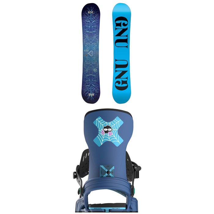GNU - Asym Pro Choice C3 Snowboard + Bent Metal Stylist Snowboard Bindings - Women's 2025