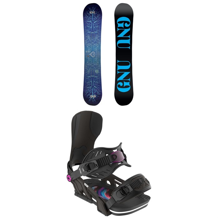 GNU - Asym Pro Choice C3 Snowboard + Bent Metal Forte Snowboard Bindings - Women's 2025