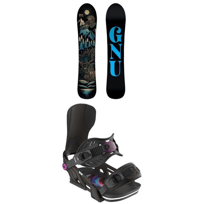 GNU - Free Spirit C3 Snowboard + Bent Metal Forte Snowboard Bindings - Women's 2025