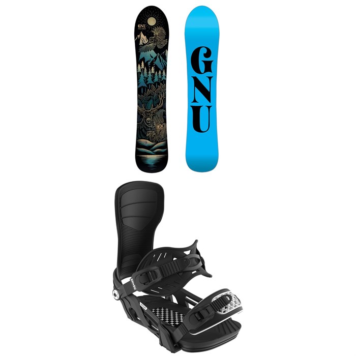 GNU - Free Spirit C3 Snowboard + Bent Metal Stylist Snowboard Bindings - Women's 2025