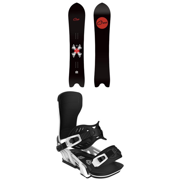 GNU - Something GNU C2 Snowboard + Bent Metal Transfer Snowboard Bindings 2025