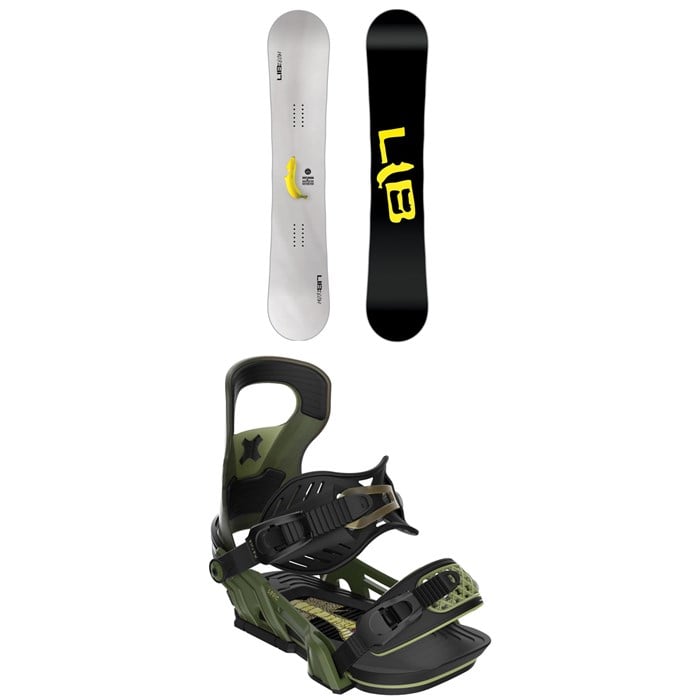 Lib Tech - Skate Banana BTX Snowboard + Bent Metal Logic Snowboard Bindings 2025