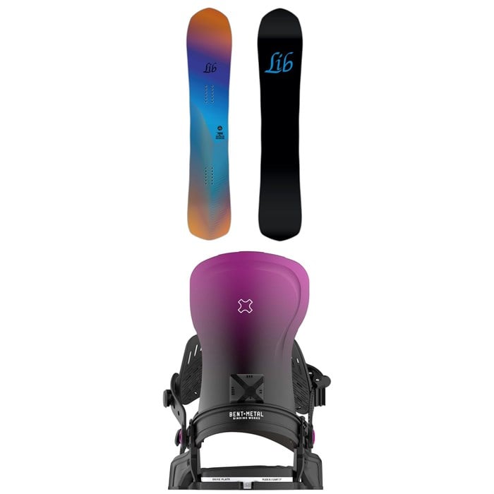 Lib Tech - Lib Tech Theda C2X Snowboard + Bent Metal Forte Snowboard Bindings - Women's 2025