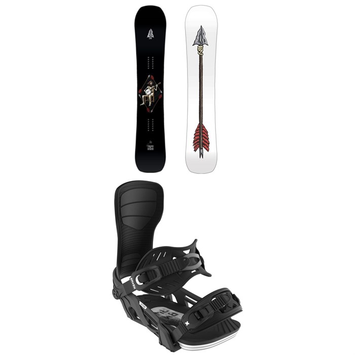 Lib Tech - EJack Knife C3 Snowboard + Bent Metal Axtion Snowboard Bindings 2025