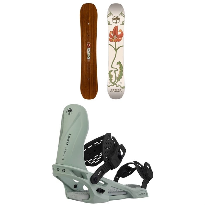 Arbor - Swoon Rocker Snowboard + Acacia Snowboard Bindings - Women's 2025