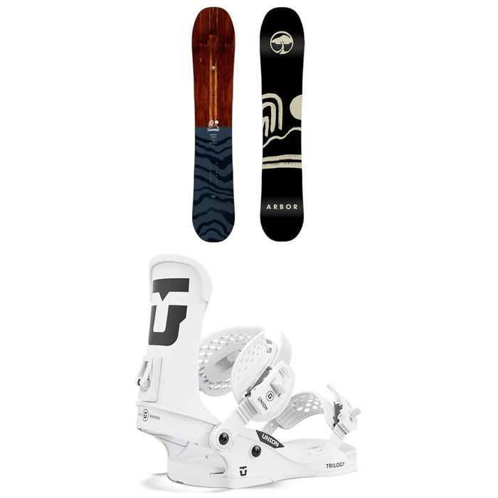 Arbor - Veda Snowboard + Union Trilogy Classic Snowboard Bindings - Women's 2025