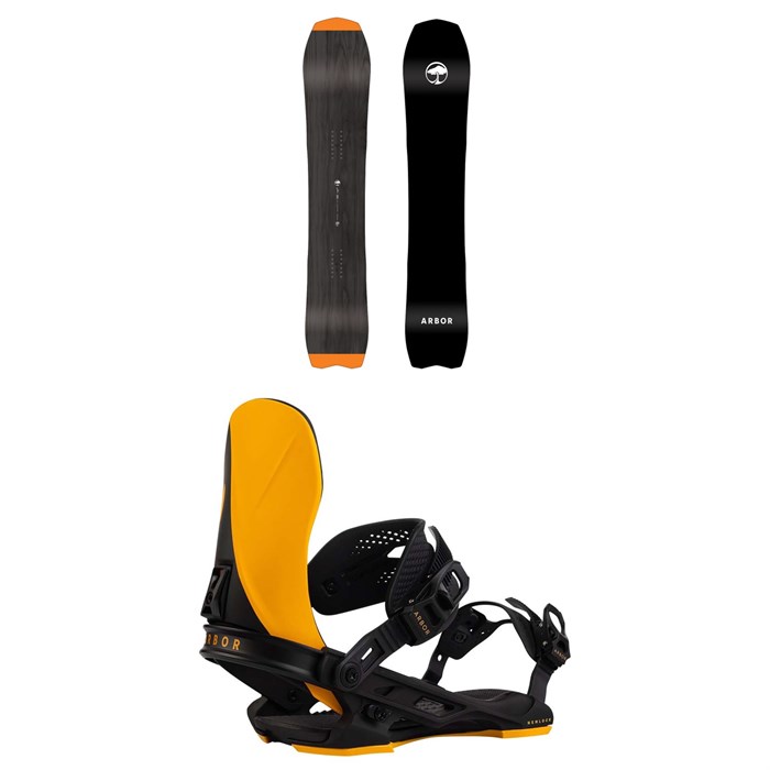 Arbor - GPS Snowboard + Hemlock Snowboard Bindings 2025