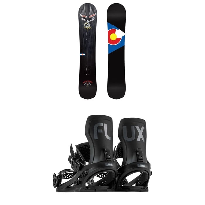 Never Summer - Shapeshifter Snowboard + Flux XF Snowboard Bindings 2025