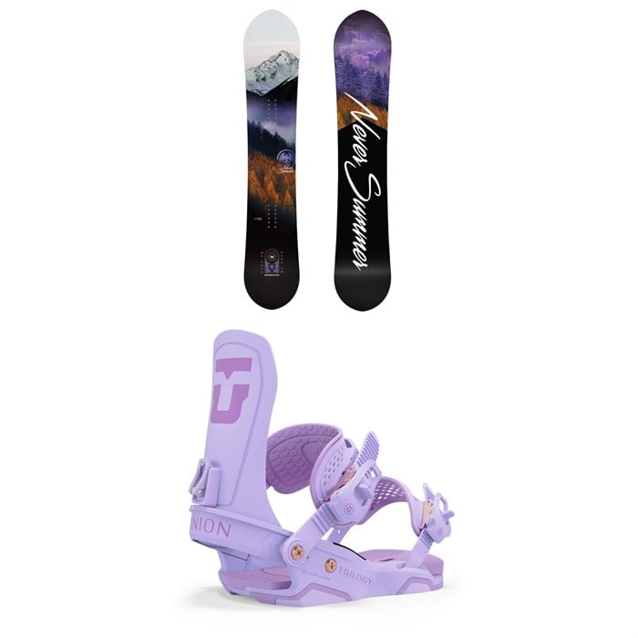 Never Summer - Lady FR Snowboard + Union Trilogy Snowboard Bindings - Women's 2025