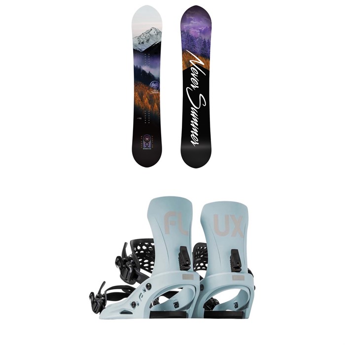 Never Summer - Lady FR Snowboard + Flux EM Snowboard Bindings - Women's 2025