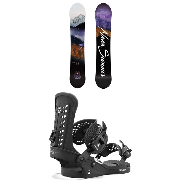 Never Summer - Lady FR Snowboard + Union Trilogy Classic Snowboard Bindings - Women's 2025