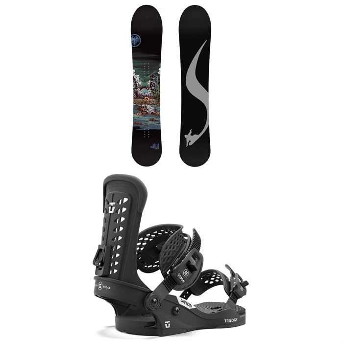 Never Summer - Harpoon Snowboard + Union Trilogy Classic Snowboard Bindings - Women's 2025