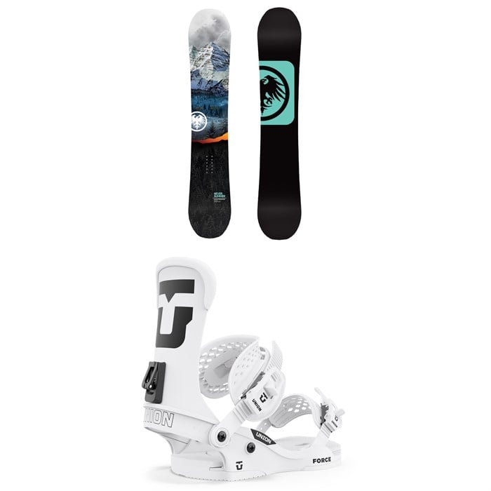 Never Summer - Snowtrooper Snowboard + Union Force Classic Snowboard Bindings