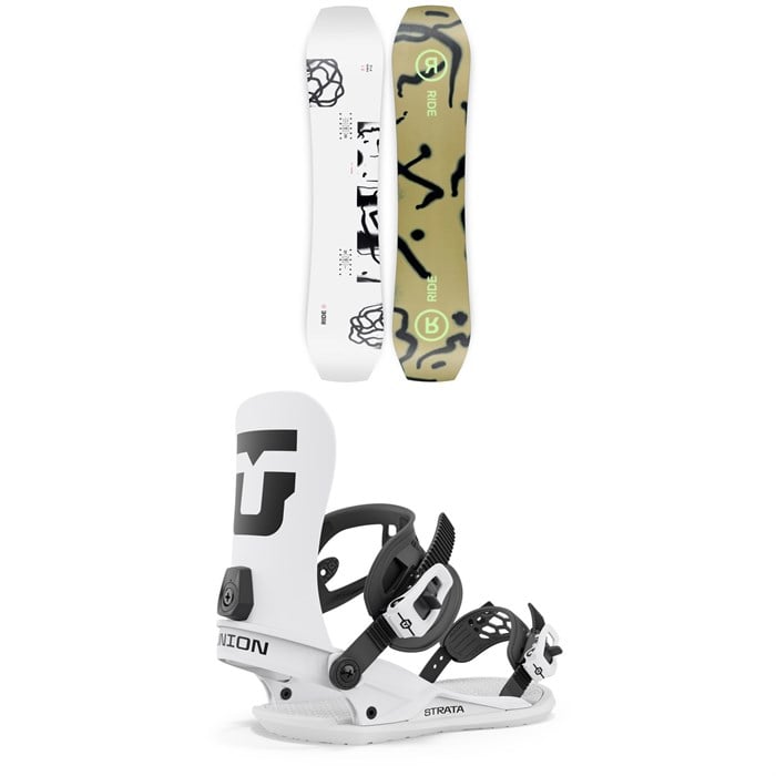 Ride - Twinpig Snowboard + Union Strata Snowboard Bindings 2024