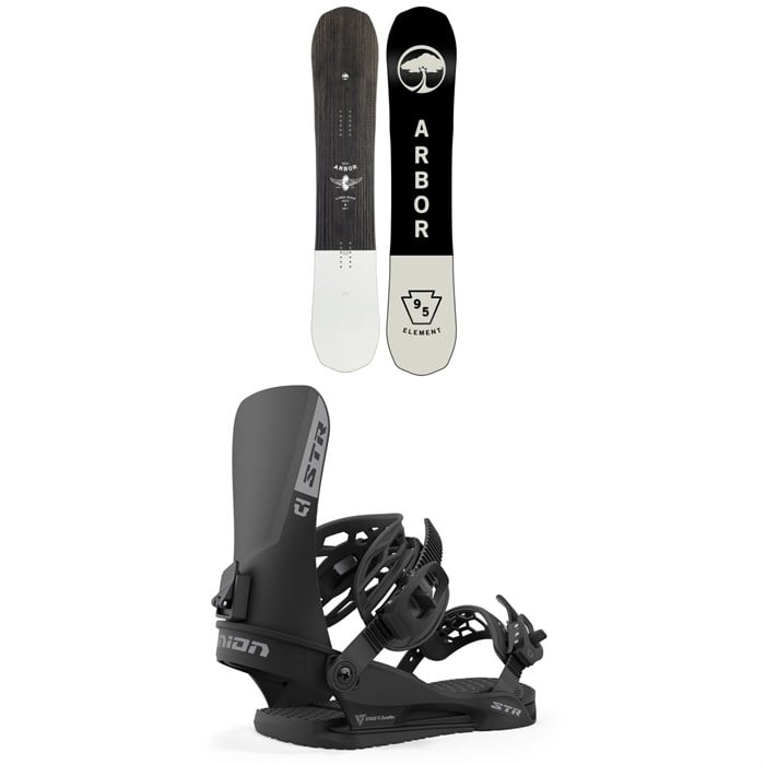 Arbor - Element Rocker Snowboard + Union STR Snowboard Bindings 2024