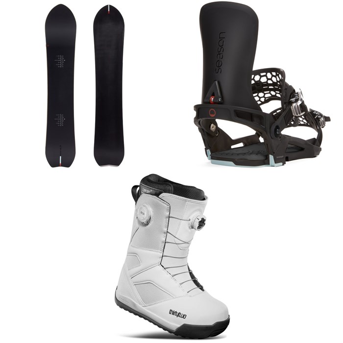 Season - Aero Snowboard + Season Universal Snowboard Bindings + thirtytwo STW Double Boa Snowboard Boots 2025