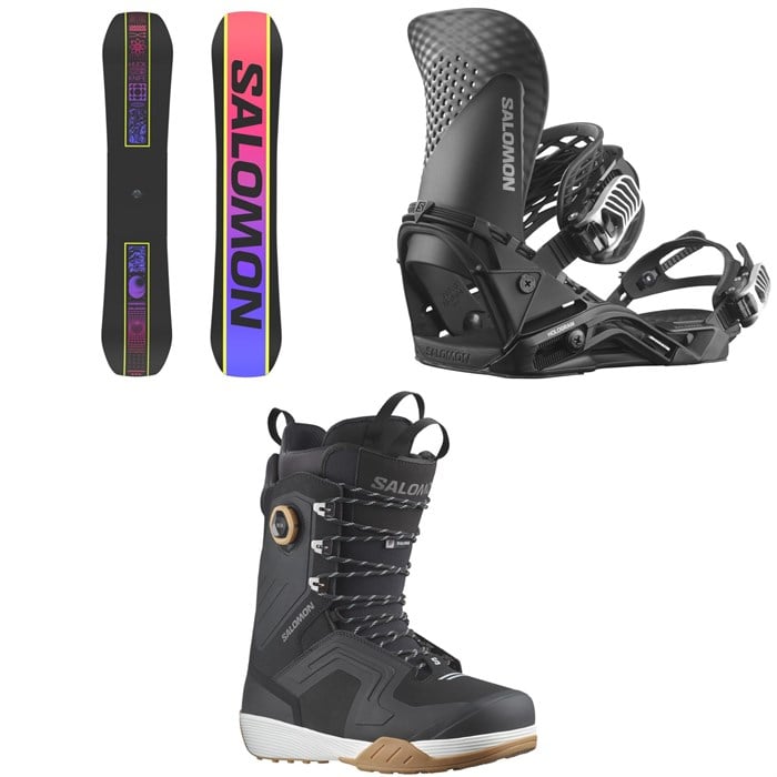 Salomon - Huck Knife Pro Snowboard + Hologram Snowboard Bindings  + Dialogue Lace SJ Boa Snowboard Boots 2025