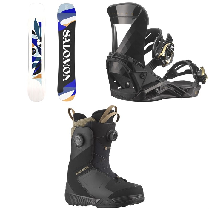 Salomon - Rumble Fish Snowboard + Mirage Snowboard Bindings + Kiana Dual Boa Snowboard Boots - Women's 2025