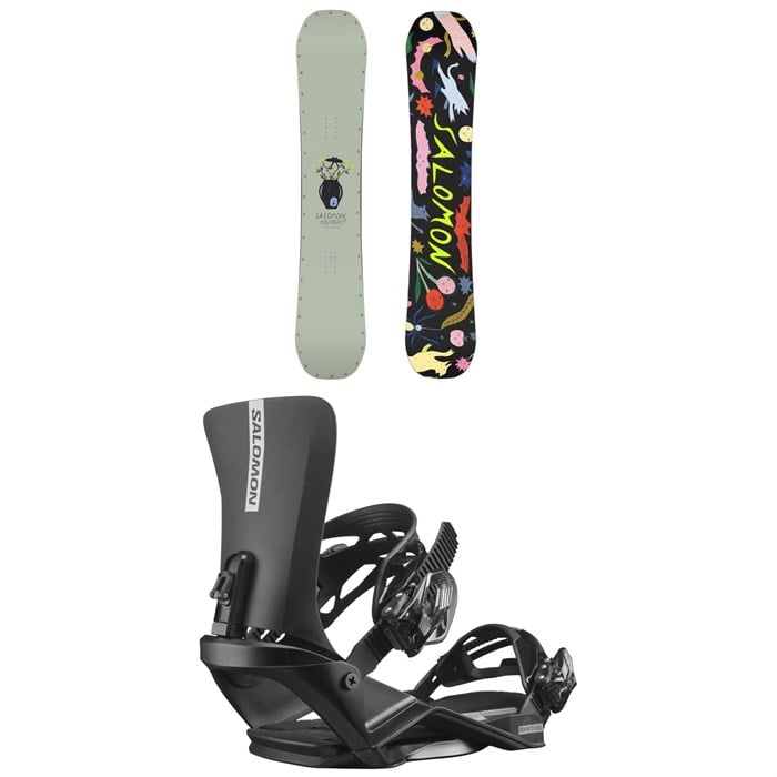 Salomon - Abstract Snowboard + Rhythm Snowboard Bindings 2025