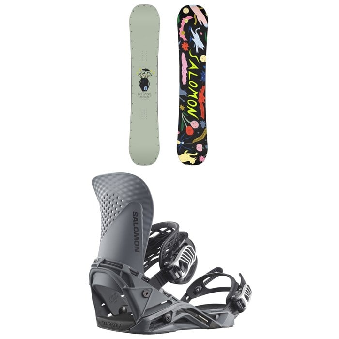 Salomon - Abstract Snowboard + Hologram Snowboard Bindings 2025