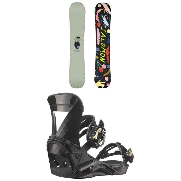 Salomon - Salomon Abstract Snowboard + Mirage Snowboard Bindings - Women's 2025