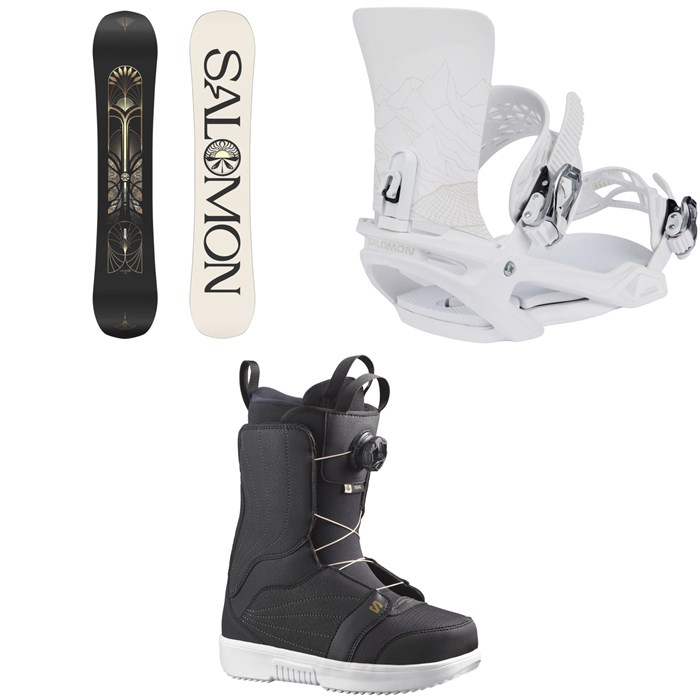 Salomon - Wonder Snowboard + Vendetta X Snowboard Bindings + Pearl Boa Snowboard Boots - Women's 2025