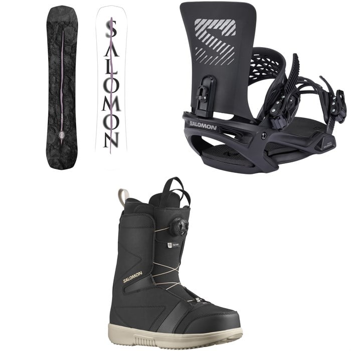 Salomon - Craft Snowboard + Trigger X Snowboard Bindings + Faction Boa Snowboard Boots 2025