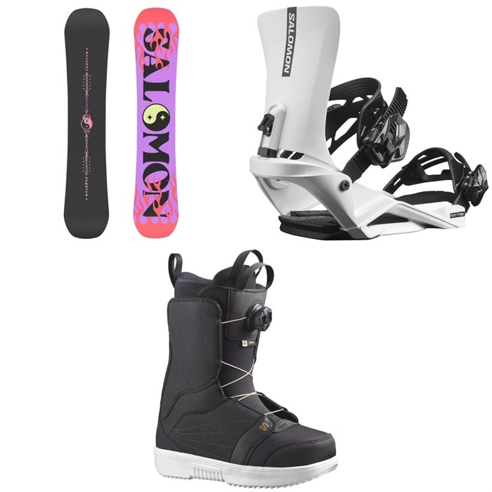 Salomon - Oh Yeah Snowboard + Rhythm Snowboard Bindings + Pearl Boa Snowboard Boots - Women's 2025