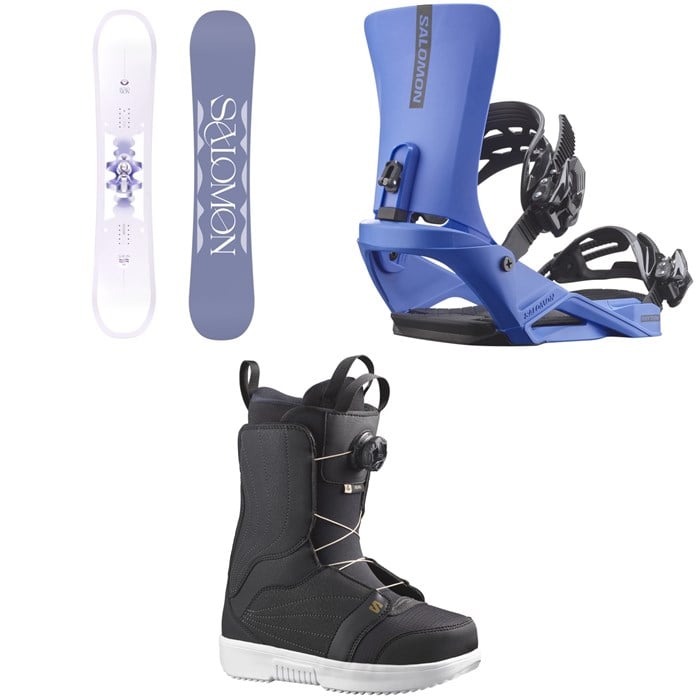 Salomon - Salomon Lotus Snowboard + Rhythm Snowboard Bindings + Pearl Boa Snowboard Boots - Women's 2026