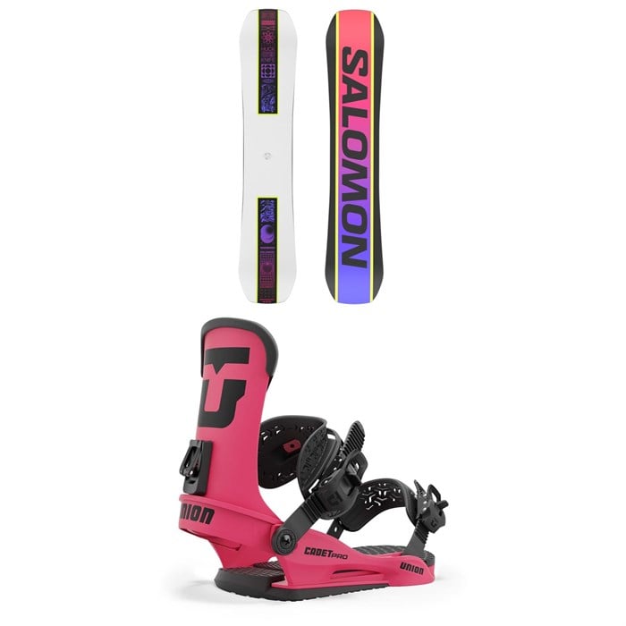 Salomon - Huck Knife Grom Snowboard + Union Cadet Pro Snowboard Bindings - Kids' 2025