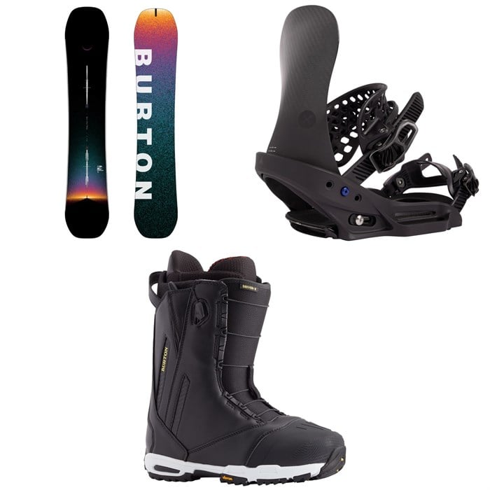 Burton - Custom X Snowboard + X EST Snowboard Bindings + Driver X Snowboard Boots 2025