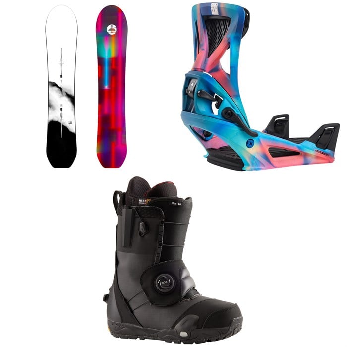 Burton - Family Tree Gril Master Snowboard + Step On Genesis Snowboard Bindings  + Ion Step On Snowboard Boots 2025