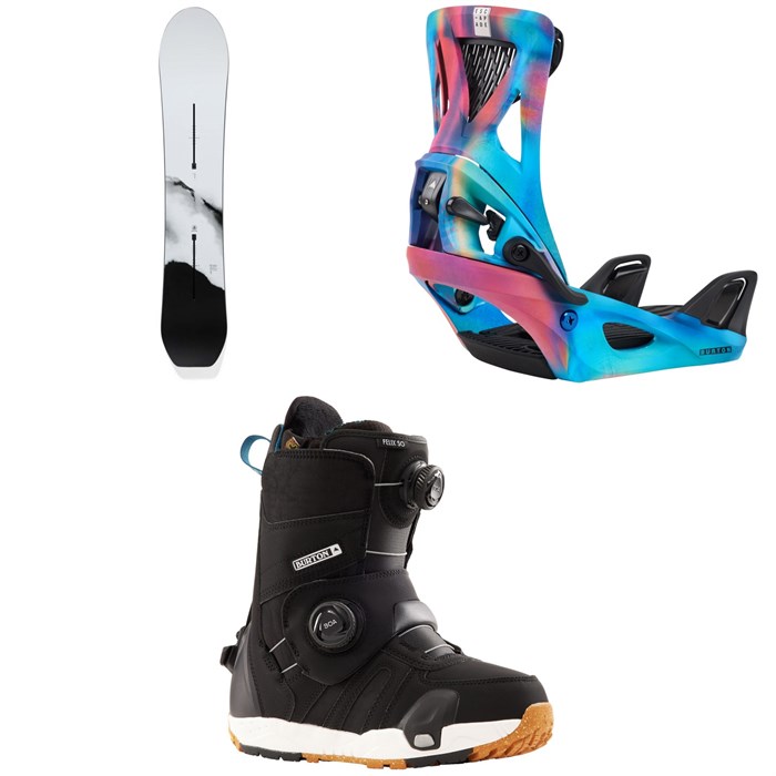 Burton - Family Tree Gril Master Snowboard + Step On Escapade Snowboard Bindings + Felix Step On Snowboard Boots - Women's 2025