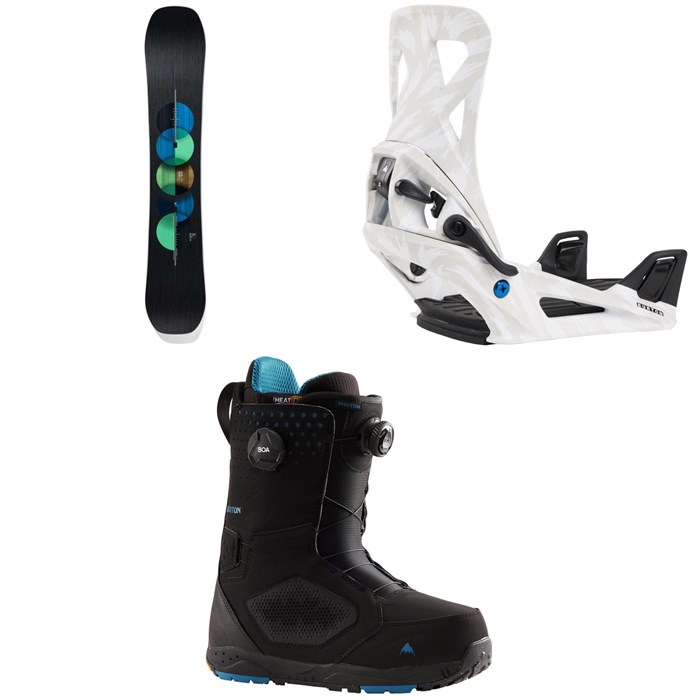 Burton - Custom Snowboard + Step On Snowboard Bindings + Photon Boa Snowboard Boots 2025