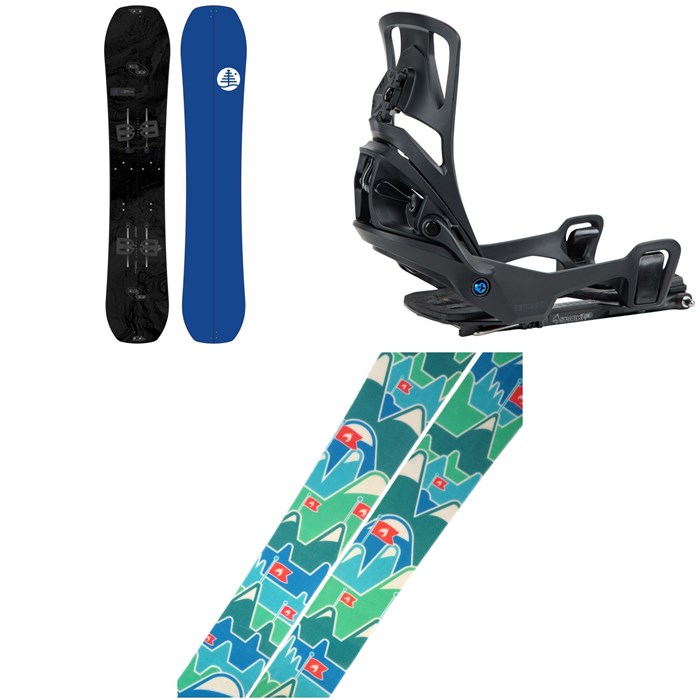 Burton - Family Tree Hometown Hero Splitboard + Step On Splitboard Bindings + Spark R&D Summit Skins Splitboard Skins 2026