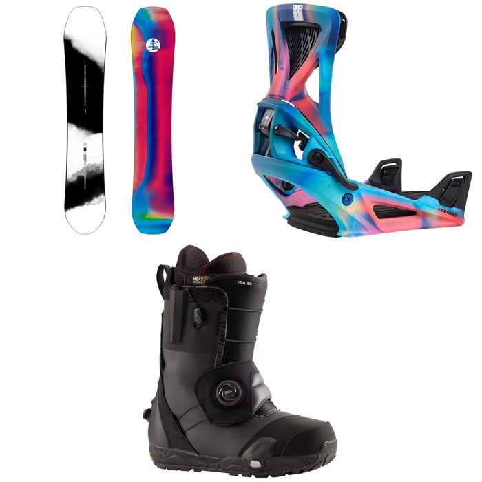 Burton - Family Tree Hometown Hero Snowboard + Step On Genesis Snowboard Bindings  + Ion Step On Snowboard Boots 2025