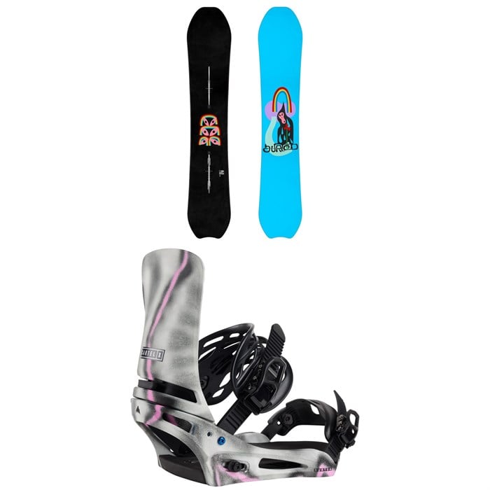 Burton - Deep Thinker Snowboard + Cartel X Snowboard Bindings 2025