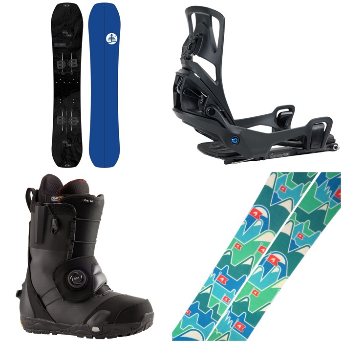 Burton - Burton Family Tree Hometown Hero Splitboard + Step On Splitboard Bindings + Ion Step On Snowboard Boots + Spark R&D Summit Skins Splitboard Skins 2026