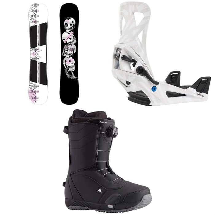 Burton - Rewind Snowboard + Step On Snowboard Bindings + Ruler Step On Snowboard Boots 2025