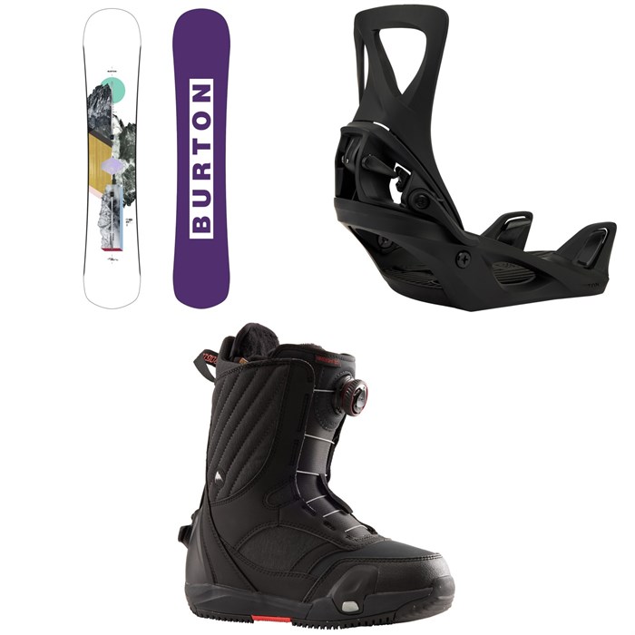 Burton - Hideaway Snowboard + Step On Snowboard Bindings + Limelight Step On Snowboard Boots - Women's 2025