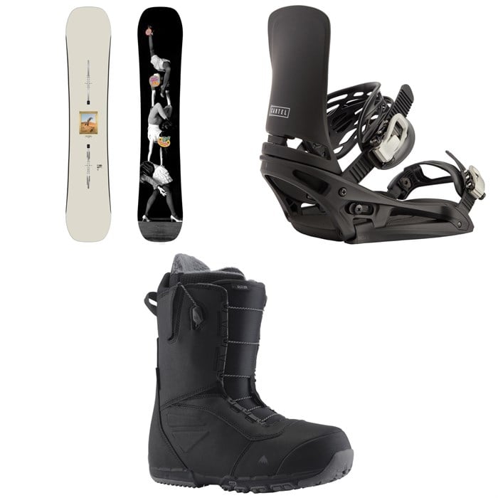 Burton - Good Company Snowboard + Cartel EST Snowboard Bindings + Ruler Snowboard Boots 2025