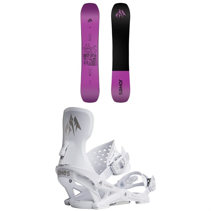 Jones - Rally Cat Snowboard + Equinox Snowboard Bindings - Women's 2025