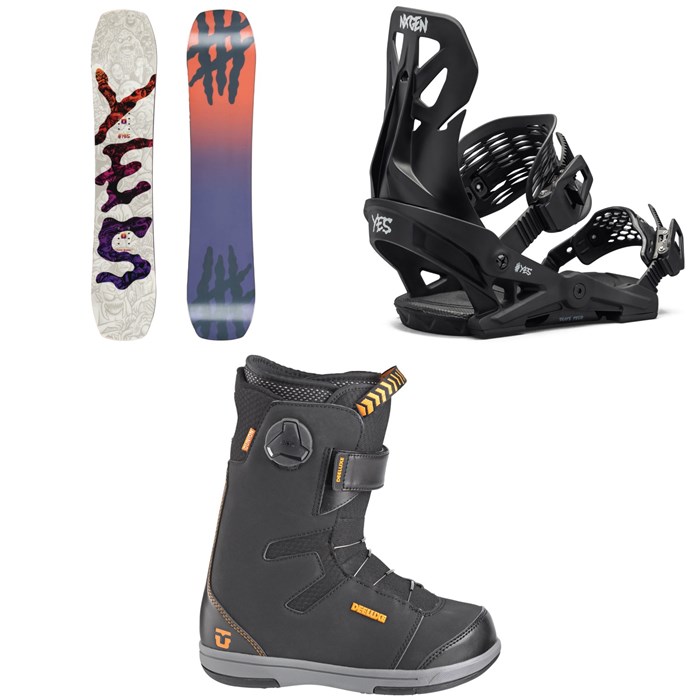 Yes. - First Basic Snowboard + Yes. NX-Gen Snowboard Bindings + Union Cadet Snowboard Boots - Kids' 2025