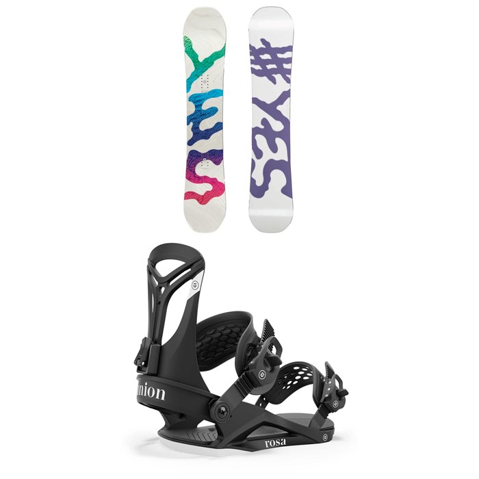 Yes. - Basic Snowboard + Union Rosa Snowboard Bindings - Women's 2025