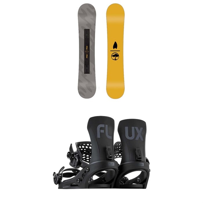 Arbor - Metal Machine Snowboard + Flux EM Snowboard Bindings 2025