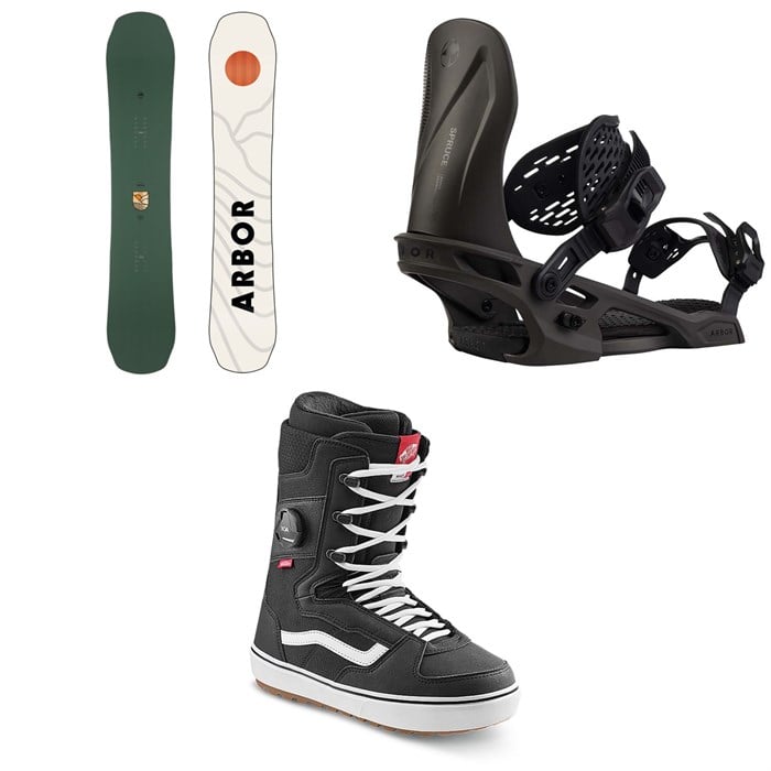 Arbor - Element Decon Snowboard + Spruce Snowboard Bindings + Vans Invado OG Snowboard Boots 2025