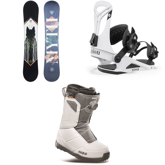 Rossignol - Myth Snowboard + Union Rosa Snowboard Bindings + thirtytwo Shifty Boa Snowboard Boots - Women's 2024