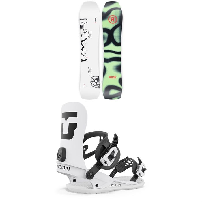 Ride - Warpig Snowboard + Union Strata Snowboard Bindings 2024